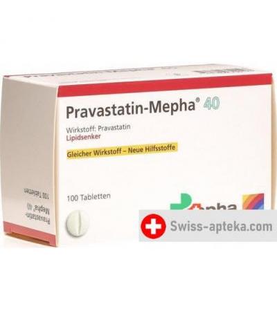 Правастатин Мефа 40 мг 100 таблеток
