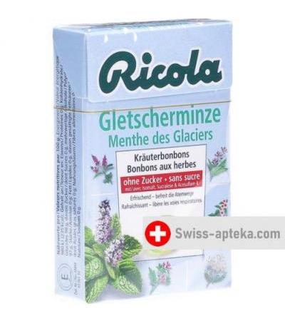 Ricola Gletscherminze ohne Zucker Box 50г
