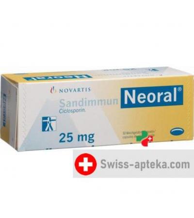 Сандиммун Неорал 25 мг 50 капсул
