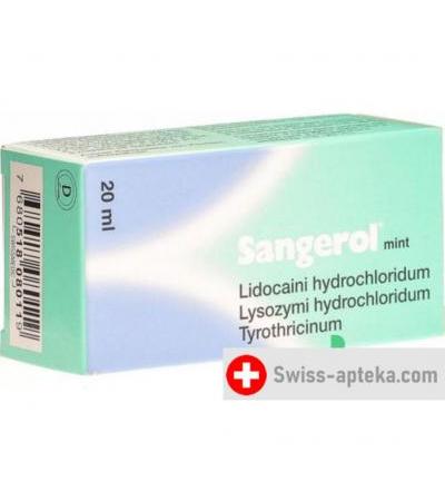Сангерол мятный 20 мл дозируемый спрей для рта без сахара
