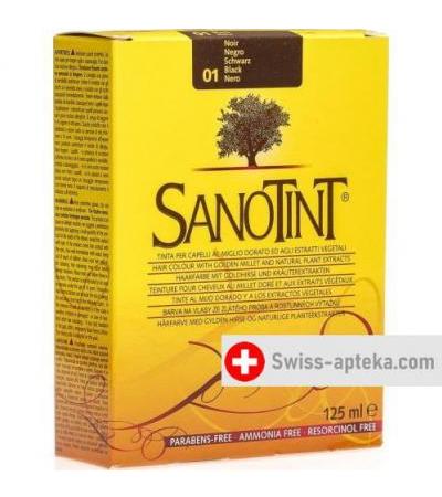 Sanotint цвет волос 01 Schwarz