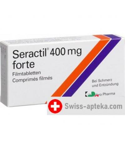 Серактил 400 мг форте 30 таблеток покрытых оболочкой