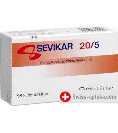 Севикар 20/5 мг 98 таблеток покрытых оболочкой