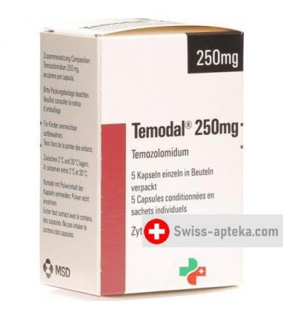 Темодал 250 мг 5 капсул
