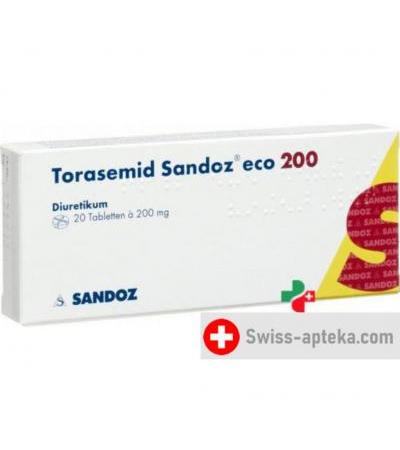 Торасемид Сандоз ЭКО 200 мг 20 таблеток