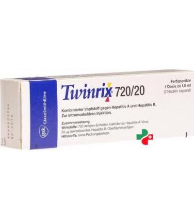 Твинрикс 720/20 суспензия для инъекций заполненный шприц 1 мл