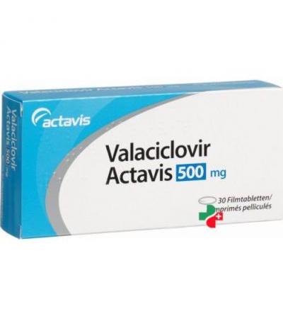 Валацикловир Актавис 500 мг 30 таблеток покрытых оболочкой