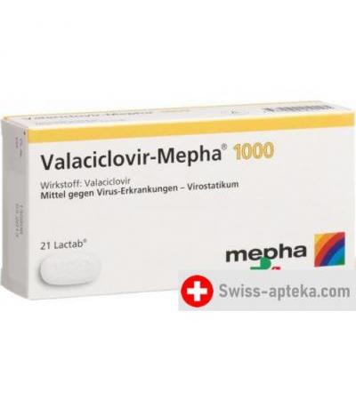 Валацикловир Мефа 1000 мг 21 таблеток покрытых пленочной оболочкой