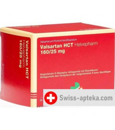 Валсартан HCT Хелвефарм 160/25 мг 98 таблеток