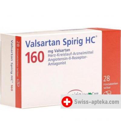 Валсартан Спириг 160 мг 28 таблеток покрытых оболочкой