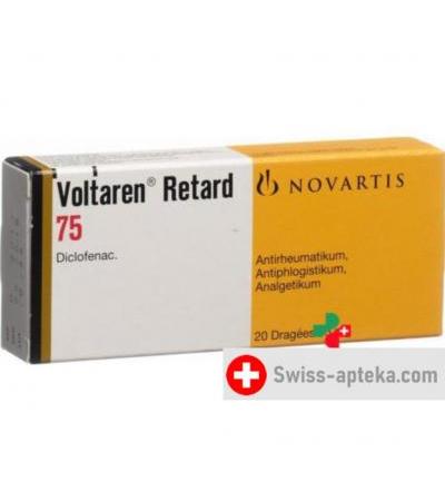 Вольтарен 75 мг 20 ретард драже