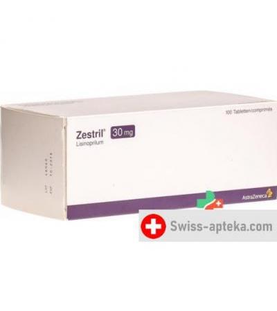 Зестрил 30 мг 100 таблеток