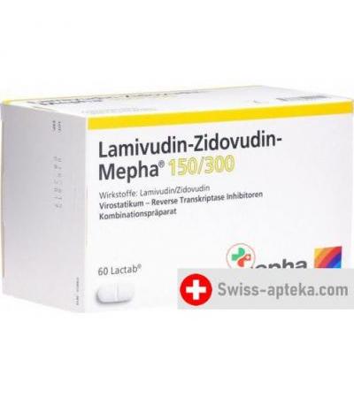 Зидовудин+Ламивудин Мефа 150/300 мг 60 таблеток покрытых оболочкой
