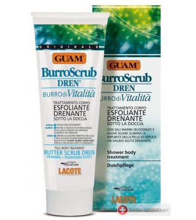 GUAM DREN - Duschpeeling (Burroscrub) mit Drainage Effekt - 200ml