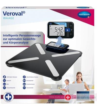 Veroval Intelligente Personenwaage - Körperanalyse und Gewichtsmessung