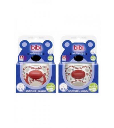 BIBI Nuggi HP NatSil 0-6 Ring Mama/Papa