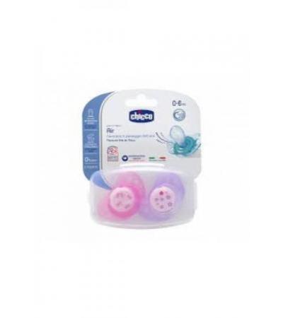 CHICCO Phys Beruh Sauger Sil mi PI 0-6m IDF 2 Stk