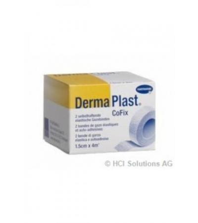 DERMAPLAST COFIX Gazebinde 1.5cmx4m weiss 2 Stk
