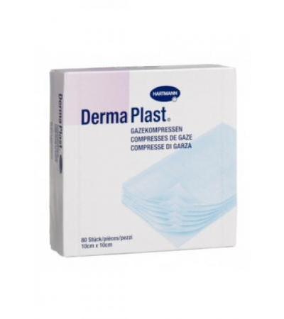 DERMAPLAST Gazekompresse 10x10cm steril 80 Stk
