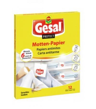 GESAL Protect Motten Papier 12 Stk (Achtung! Versand nur INNERHALB der SCHWEIZ möglich!)