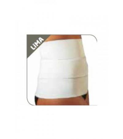 GIBAUD Leibgürtel Velcro 24cm 121-135cm weiss