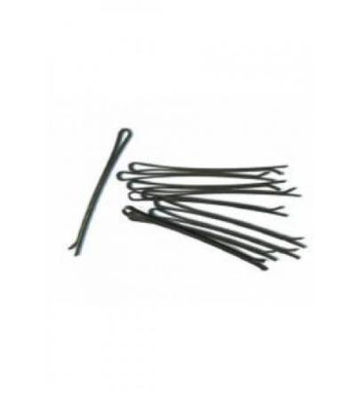 HERBA Klemme 6+6.5cm schwarz 12 Stk