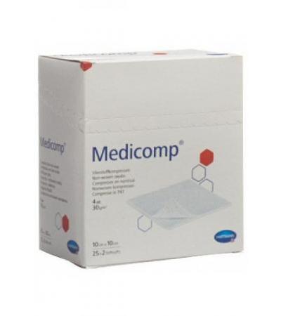 MEDICOMP Vlieskompr 10x10cm 25 Btl 2 Stk