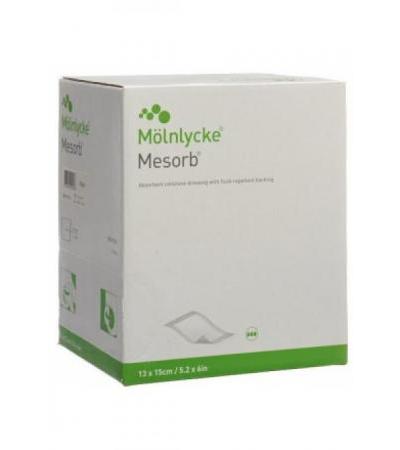 MESORB Absorbierender Saugverband 13x15cm 50 Stk