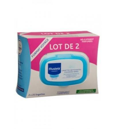 MUSTELA Reinigungstücher Duo 2 x 25 Stk