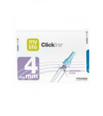 MYLIFE CLICKFINE Pen Nadeln 4mm 32G 100 Stk