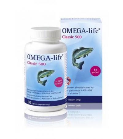 OMEGA-LIFE Gel Kapseln 500 mg 60 Stk