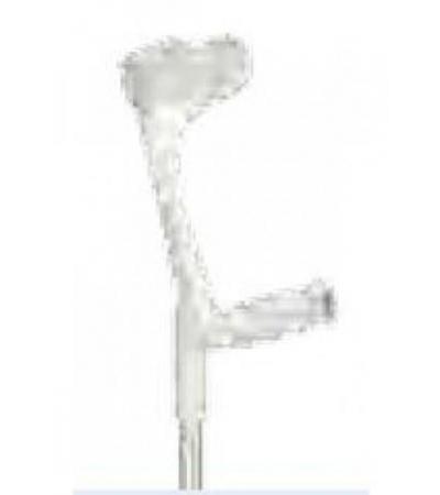 OSSENBERG Krücke alu/grau Hartgriff 140kg 1 Paar