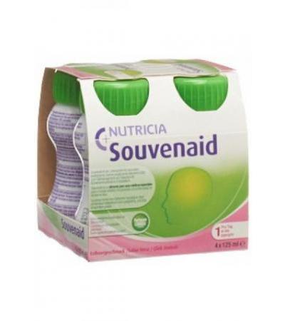 SOUVENAID Trinknahrung Erdbeer 4 x 125 ml