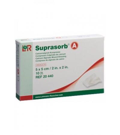 SUPRASORB A Calcium Alginat Kompr 5cmx5cm 10 Stk