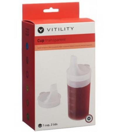 VITILITY Becher transparent