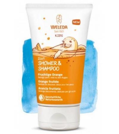WELEDA KIDS 2in1 Shower&Shampoo Frucht Oran 150 ml