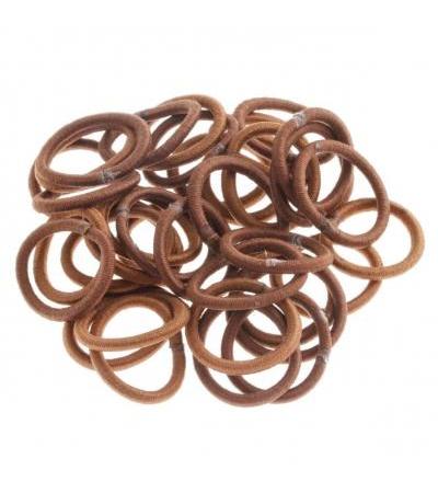 DailyGO - Mini-Haargummi braun ohne Metallverschluss