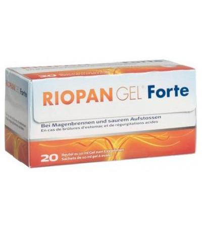 RIOPAN GEL FORTE 20 BEUTEL ZU 10 ML GEL ZUM EINNEHMEN
