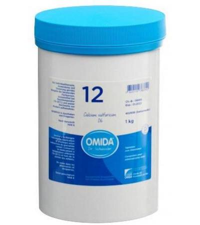 OMIDA SCHÜSSLER NO12 CALCIUM SULFURICUM TABL D 6 DS 1000 G