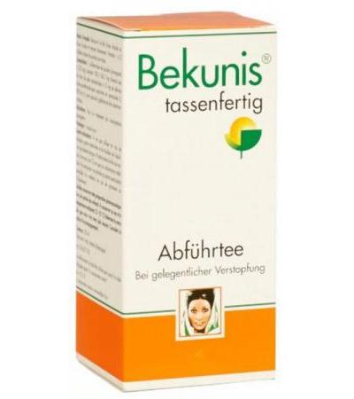 BEKUNIS ABFÜHRTEE TASSENFERTIG GLAS 150 ML