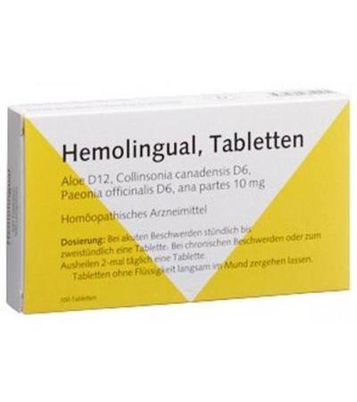 HEMOLINGUAL TABL 100 STK
