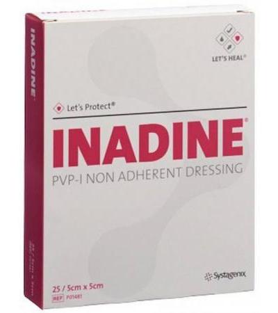 INADINE WUNDAUFLAGE 5X5CM STERIL 25 BEUTEL