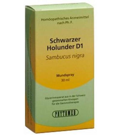 PHYTOMED GEMMO SCHWARZ HOLUNDER LIQ D 1 SPR 30 ML