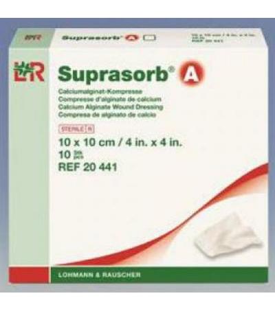 SUPRASORB A CALCIUM ALGINAT KOMPRESSEN 10CMX10CM 10 STK
