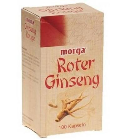 MORGA ROTER GINSENG KAPS 100 STK
