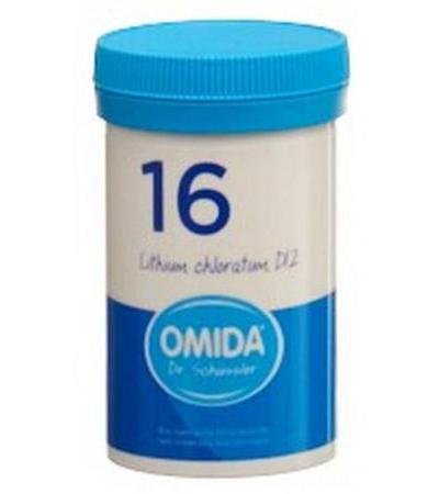 OMIDA SCHÜSSLER NO16 LITHIUM CHLORATUM TABL D 12 DS 100 G