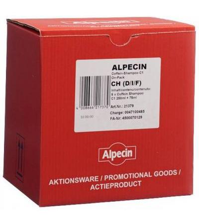 ALPECIN SHAMPOO C1 250ML ON-PACK +75ML REISEGRÖSSE 6 STK