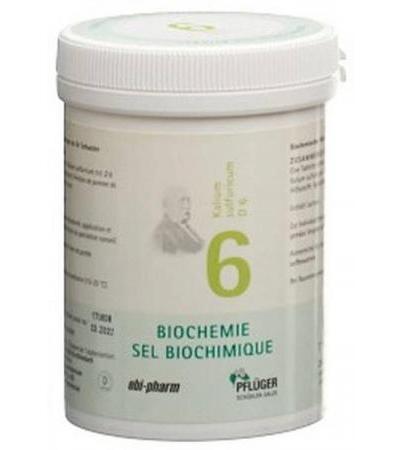 PFLÜGER SCHÜSSLER NR6 KAL SULF TABL D 6 250 G