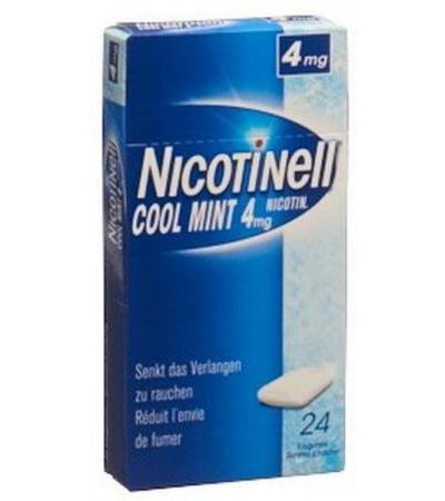 NICOTINELL GUM 4 MG COOL MINT 24 STK