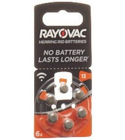 RAYOVAC BATTERIE HÖRGERÄTE 1.4V V13 6 STK
